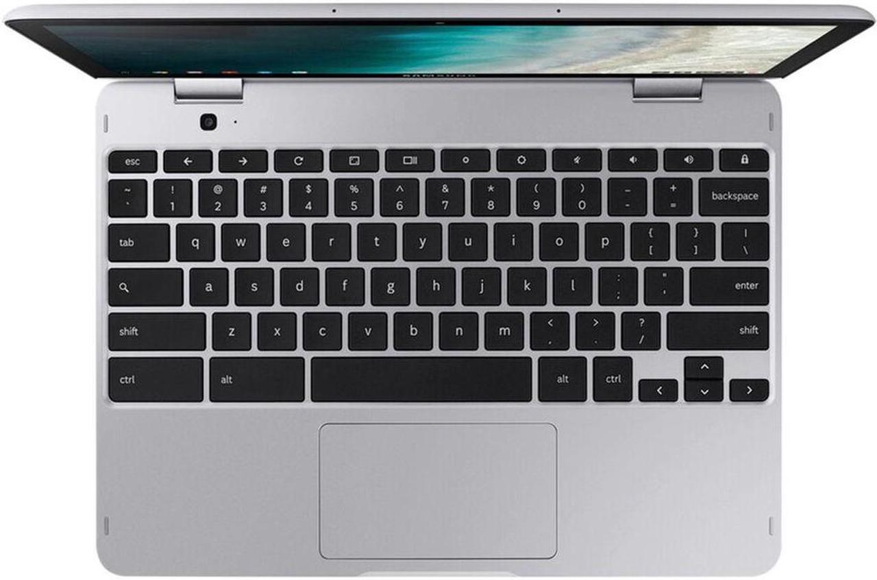 Alt view image 5 of 7 - SAMSUNG Chromebook Plus V2 Light Titan 2-in-1 Laptop (Celeron 3965Y, 4GB RAM, 64GB eMMC SSD, Intel HD 615, 12.2" Touch Full HD (1920x1080), Webcam, Chrome OS) with Dock and Wireless Mouse