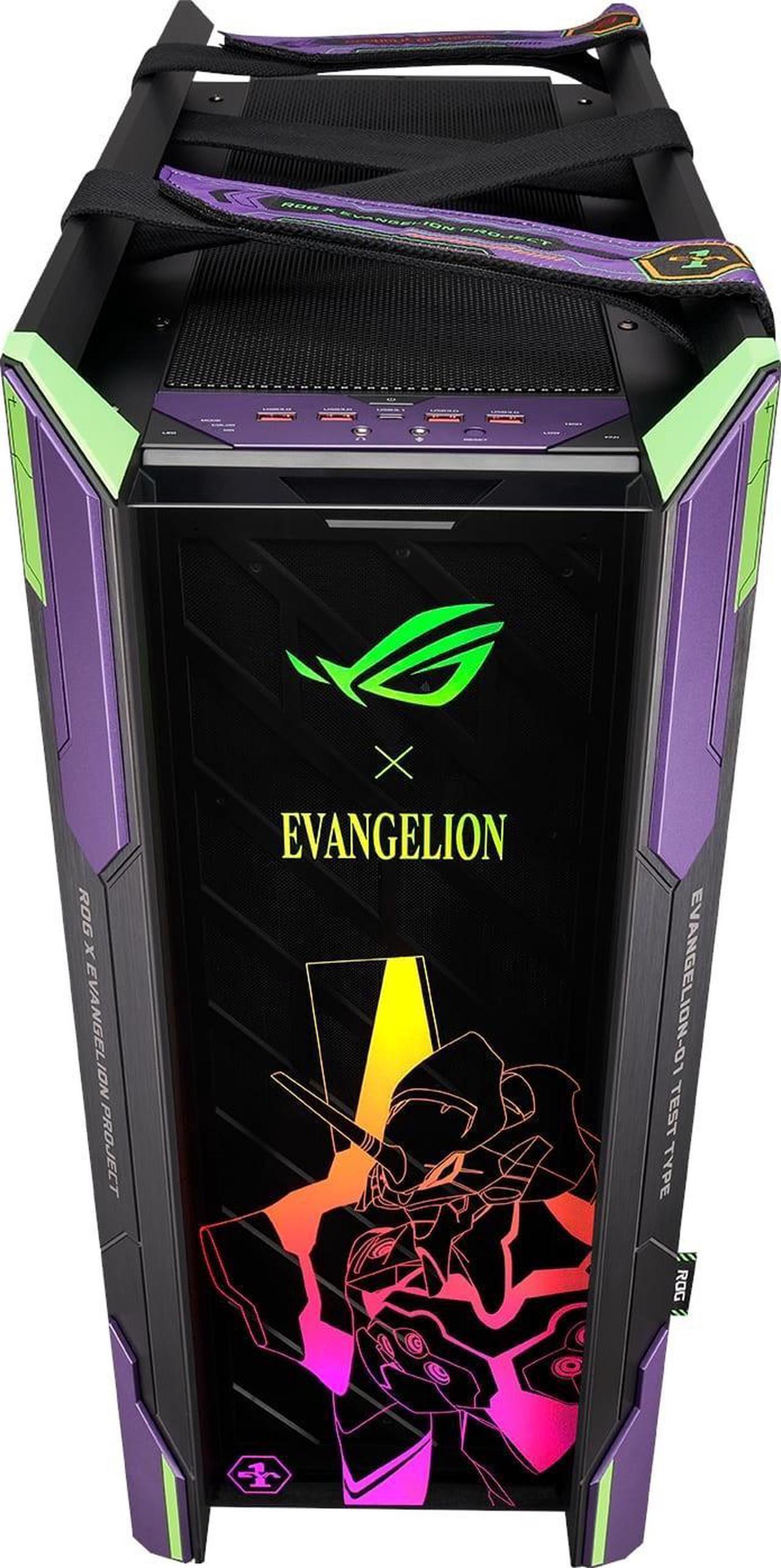 Alt view image 4 of 7 - ASUS ROG Strix Helios EVA Edition Mid Tower Gaming Case with Tempered Glass, Aluminum Frame, 420mm Radiator Support