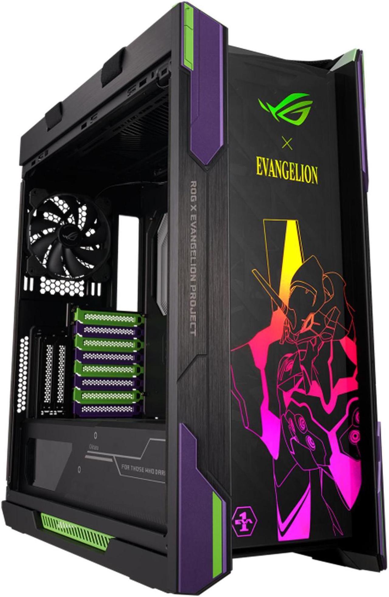 Alt view image 7 of 7 - ASUS ROG Strix Helios EVA Edition Mid Tower Gaming Case with Tempered Glass, Aluminum Frame, 420mm Radiator Support
