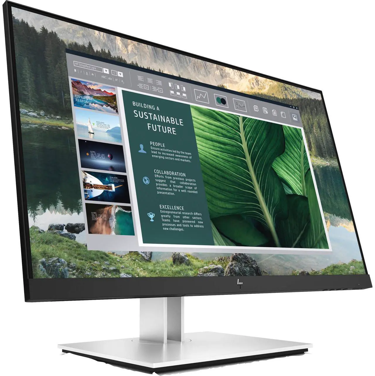 Alt view image 2 of 7 - HP 24" E24u G4 FHD USB-C Monitor w/5ms Response Time, Anti-Glare, Flicker Free, VESA Mount (100mm), Display Port & Dockztorm USB Port Expander, Black/Silver (189T0AA#ABA - 2025 Latest Model)