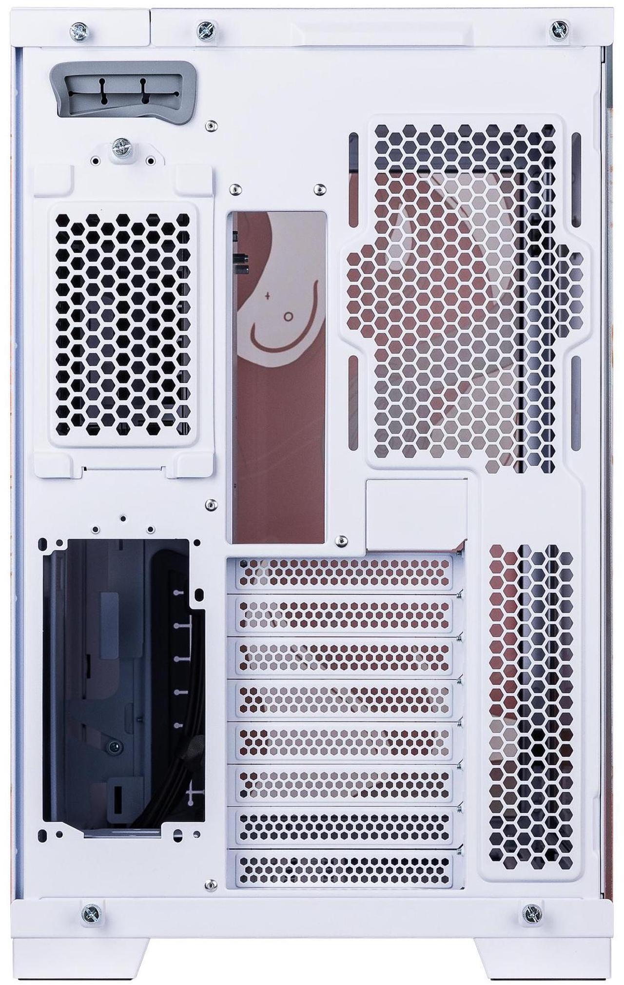 Alt view image 7 of 7 - Velztorm Regal Lion Custom Case Art Aluminum Tempered Glass O11 Dynamic EVO Mid-Tower Gaming Computer Case, Supports ATX, Micro-ATX, Mini-ITX & E-ATX Motherboard Sizes, O11DEW White