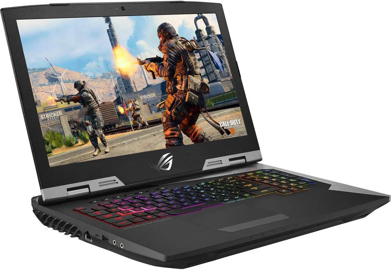 Alt view image 2 of 4 - ASUS ROG G703GX-XS98K Premium Gaming Laptop (Intel i9-8950HK, 128GB RAM, 4TB Sata SSD, 17.3" FHD (1920x1080), GeForce RTX 2080, Win10 Pro)VR Ready with MichaelElectronics2 Premium Backpack