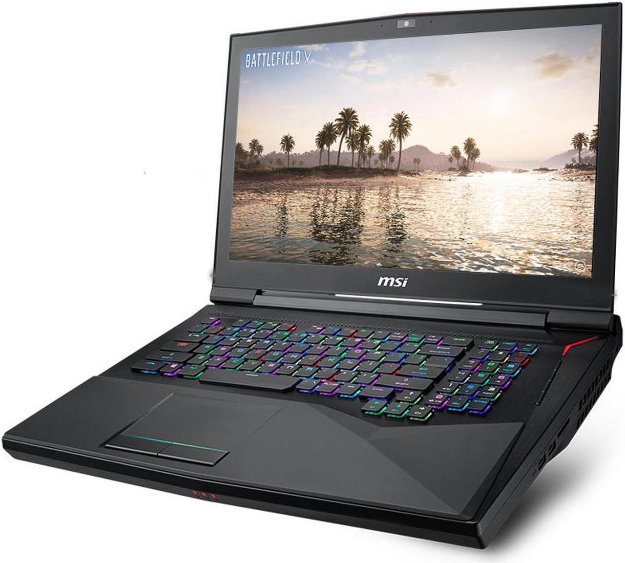 Alt view image 2 of 4 - MSI GT75 TITAN 4K-012 Gaming and Business Laptop (Intel i9-8950HK, 32GB RAM, 2TB HDD + 2TB PCIe SSD, 17.3" UHD (3840x2160) 4K IPS G-Sync, GeForce RTX 2080, Thunderbolt 3, Per Key RGB, Win 10 Pro)