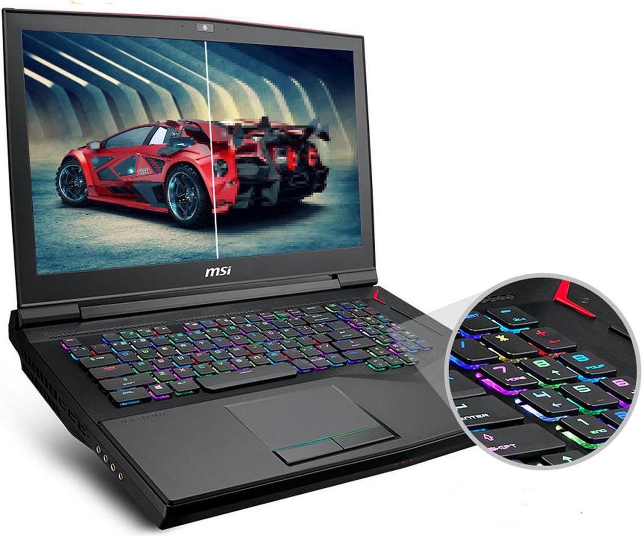 Alt view image 3 of 4 - MSI GT75 TITAN 4K-012 Gaming and Business Laptop (Intel i9-8950HK, 32GB RAM, 2TB HDD + 2TB PCIe SSD, 17.3" UHD (3840x2160) 4K IPS G-Sync, GeForce RTX 2080, Thunderbolt 3, Per Key RGB, Win 10 Pro)