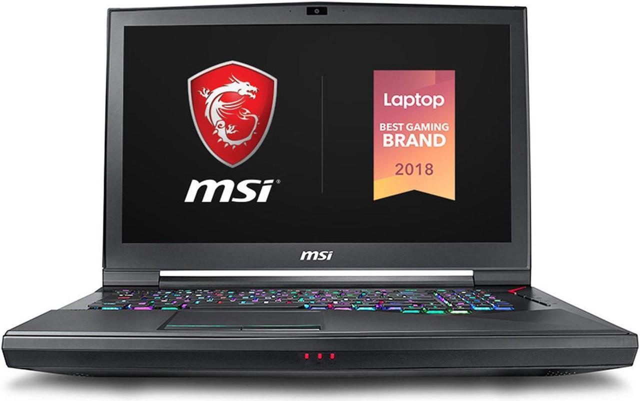 Main image of MSI GT75 TITAN 4K-012 Gaming and Business Laptop (Intel i9-8950HK, 32GB RAM, 2TB HDD + 2TB PCIe SSD, 17.3" UHD (3840x2160) 4K IPS G-Sync, GeForce RTX 2080, Thunderbolt 3, Per Key RGB, Win 10 Pro)