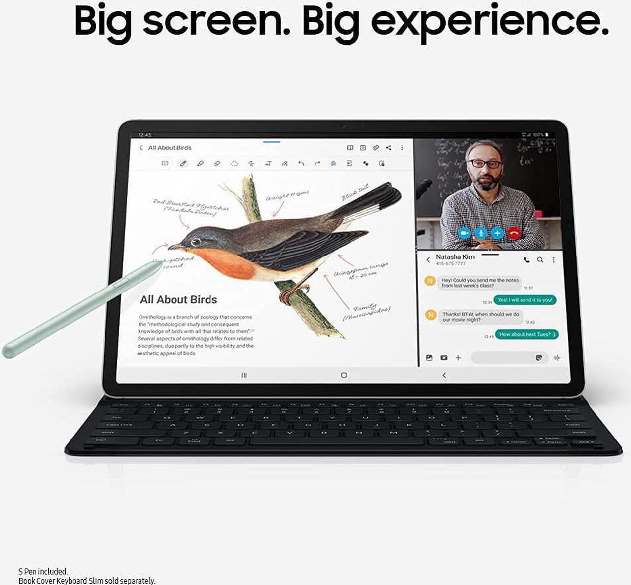 Alt view image 3 of 5 - SAMSUNG Galaxy Tab S7 FE 2021 Android Tablet 12.4 Screen WiFi 64GB-Mystic Black