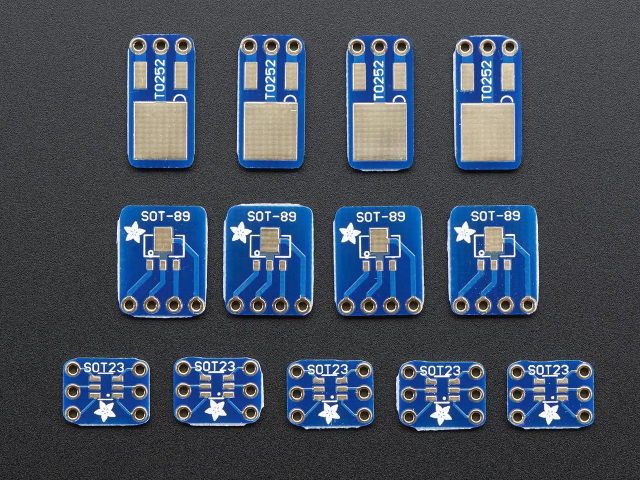 Alt view image 2 of 3 - Adafruit SMT Breakout PCB Set For SOT-23, SOT-89, SOT-223 and TO252