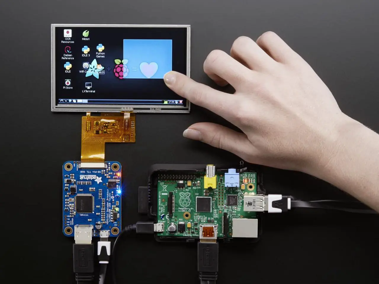 Alt view image 5 of 5 - Adafruit TFP401 HDMI/DVI Decoder to 40-Pin TTL Breakout - With Touch