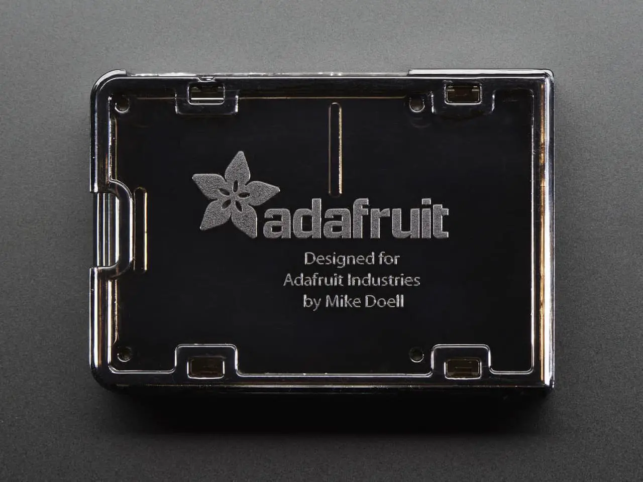 Alt view image 4 of 6 - Adafruit Raspberry Pi B+ / Pi 2 / Pi 3 Case - Smoke Base