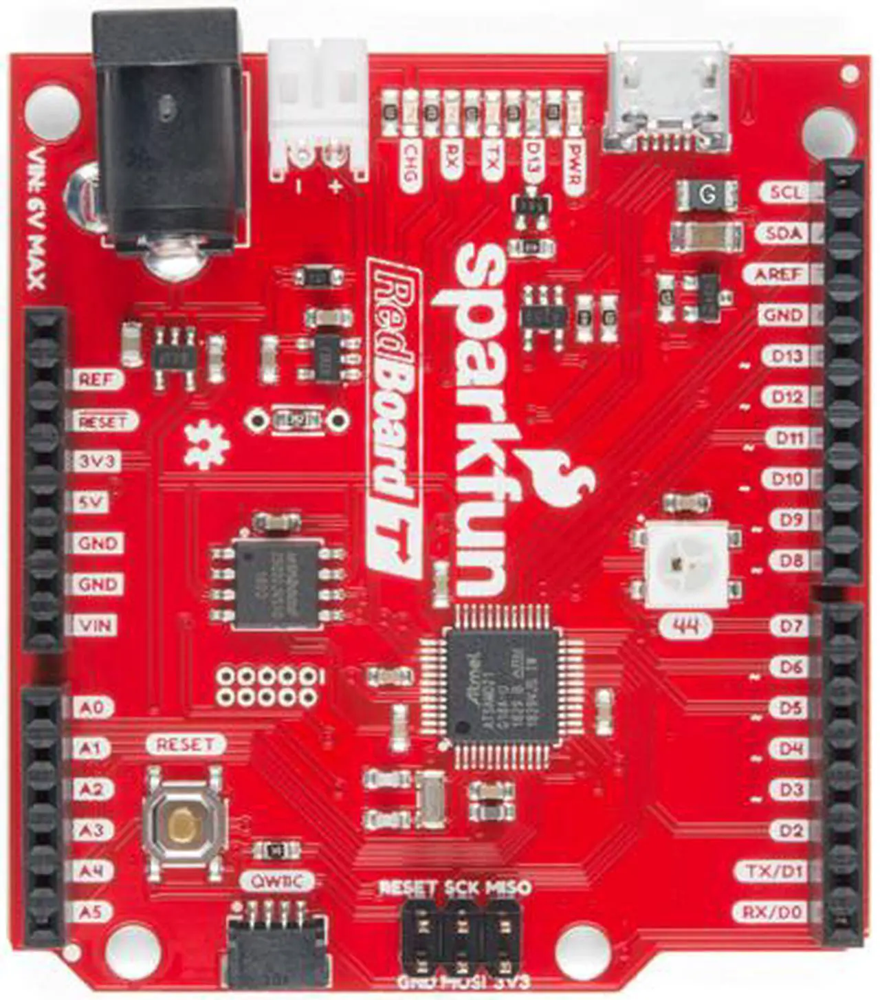 Alt view image 2 of 3 - SparkFun RedBoard Turbo -SAMD21 Development Board (Qwiic)
