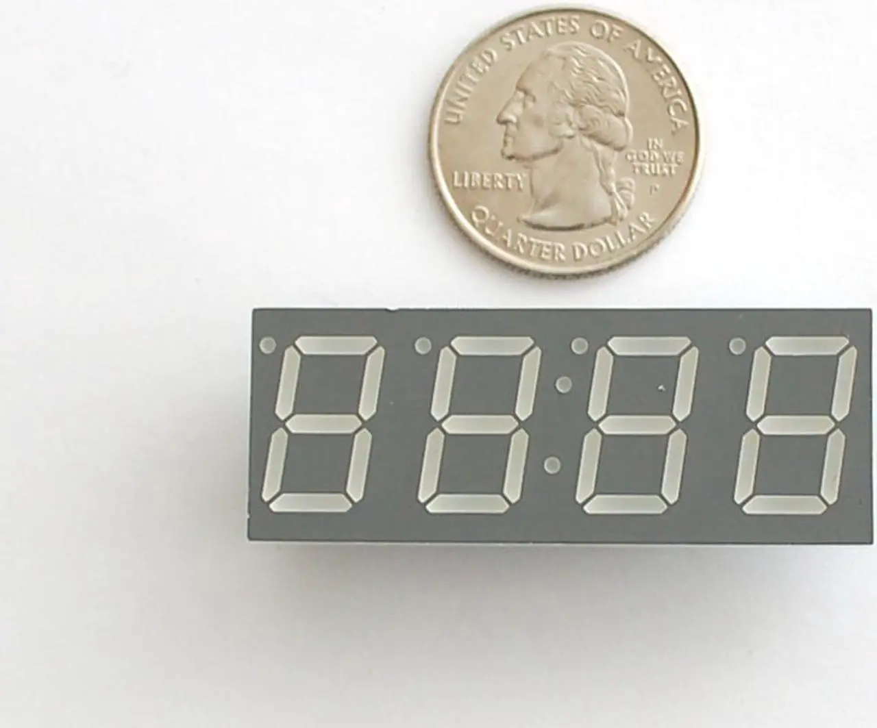 Alt view image 2 of 3 - Adafruit Yellow 7-segment clock display - 0.56" Digit Height