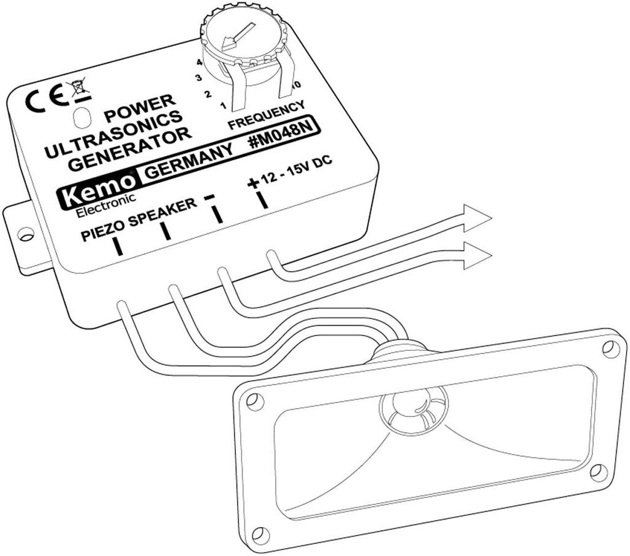Alt view image 2 of 4 - Kemo Ultrasonic Pulse Sound Generator Module