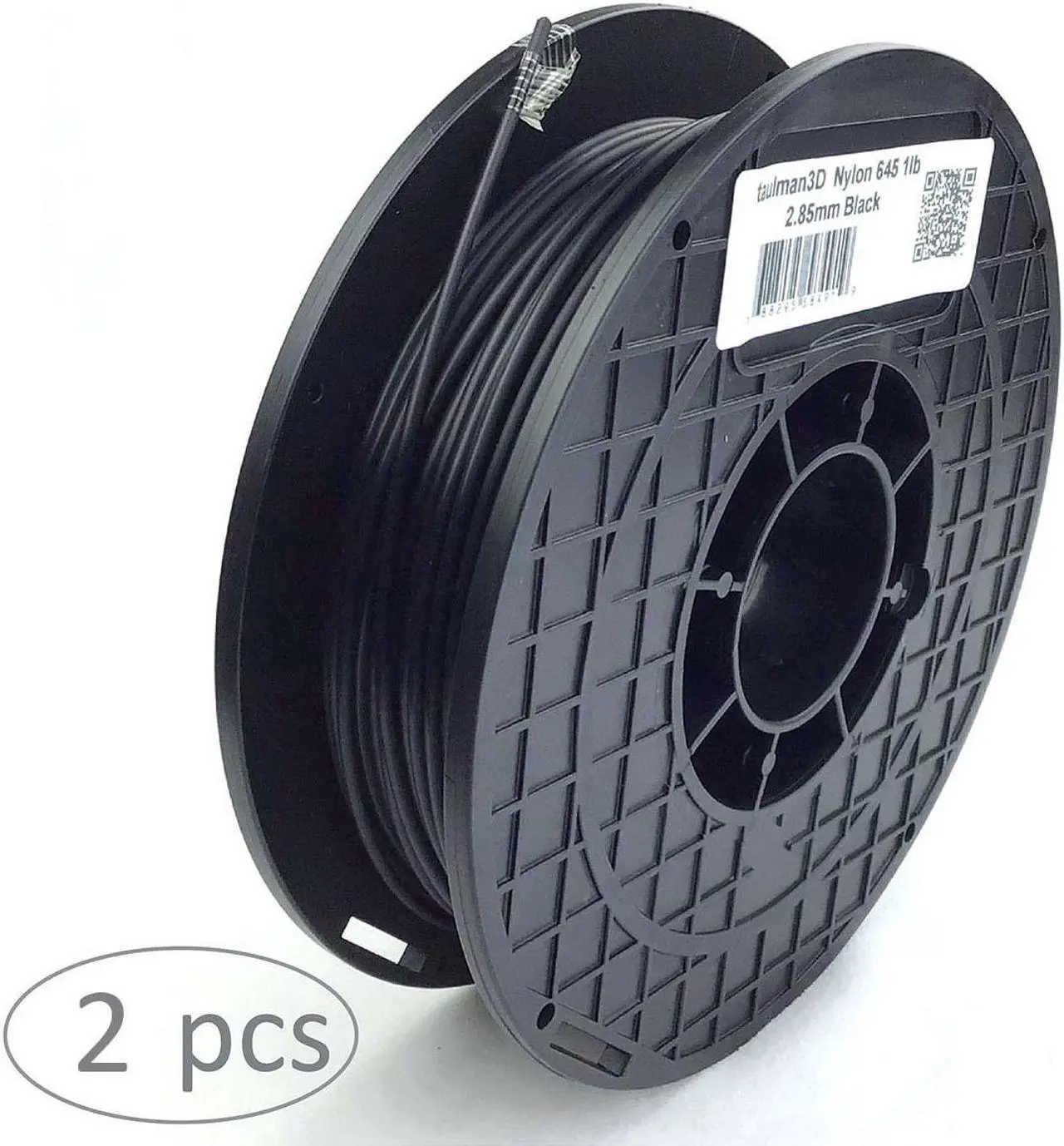 Main image of taulman3D Nylon 645 Filament - 2.85mm, 1lb, Black, 10 pack