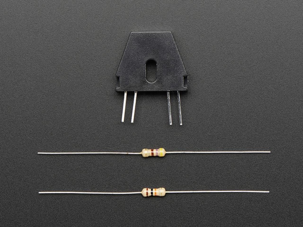 Alt view image 2 of 3 - Adafruit Reflective Ir Sensor With 470 And 10K Resistors