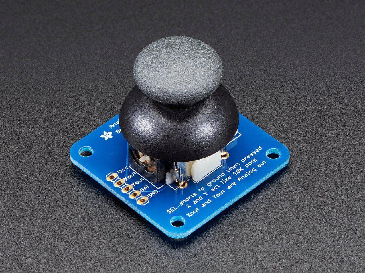 Main image of Adafruit Analog 2-axis Thumb Joystick with Select Button + Breakout Board
