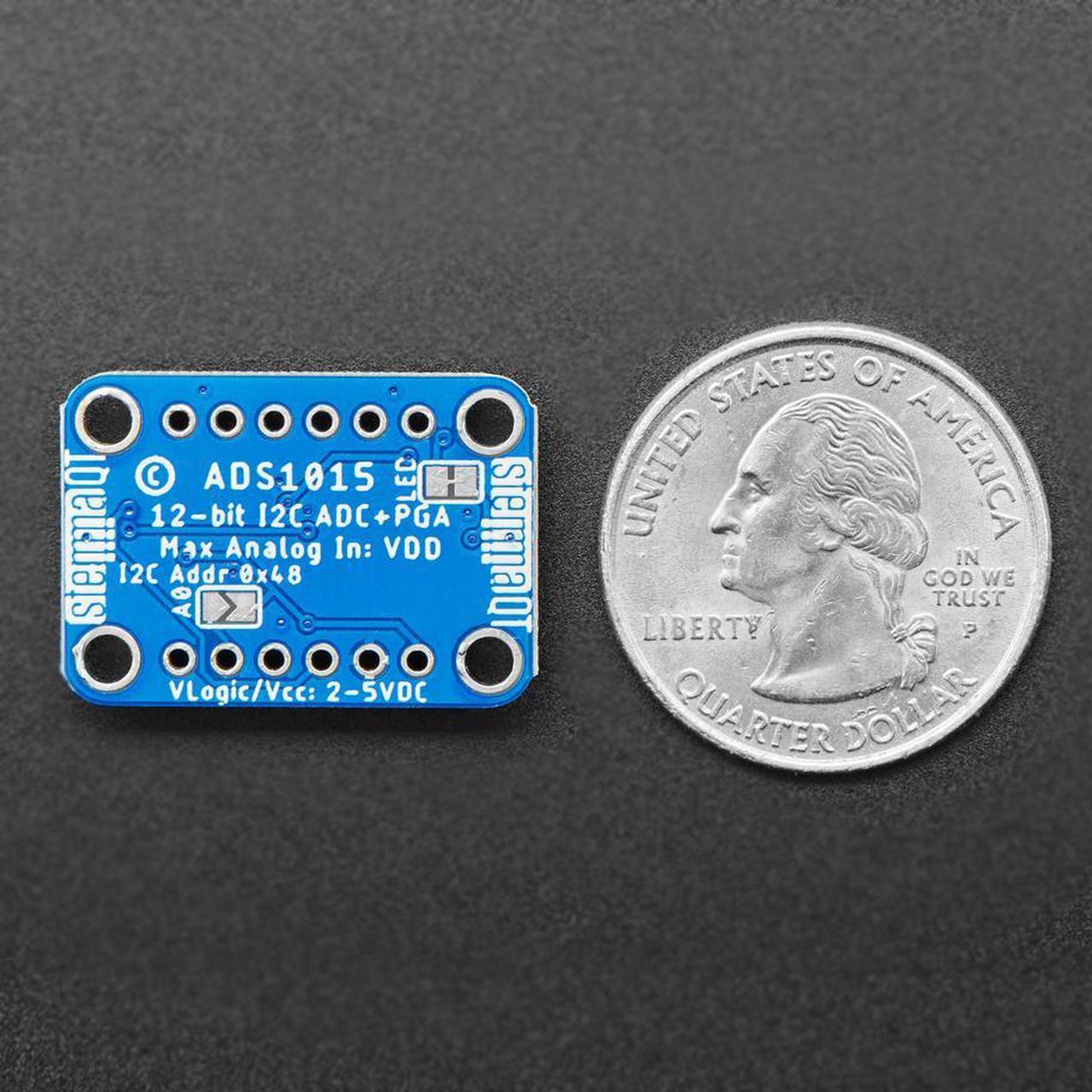 Alt view image 5 of 5 - Adafruit ADS1015 12-Bit ADC - 4 Channel with Programmable Gain Amplifier
