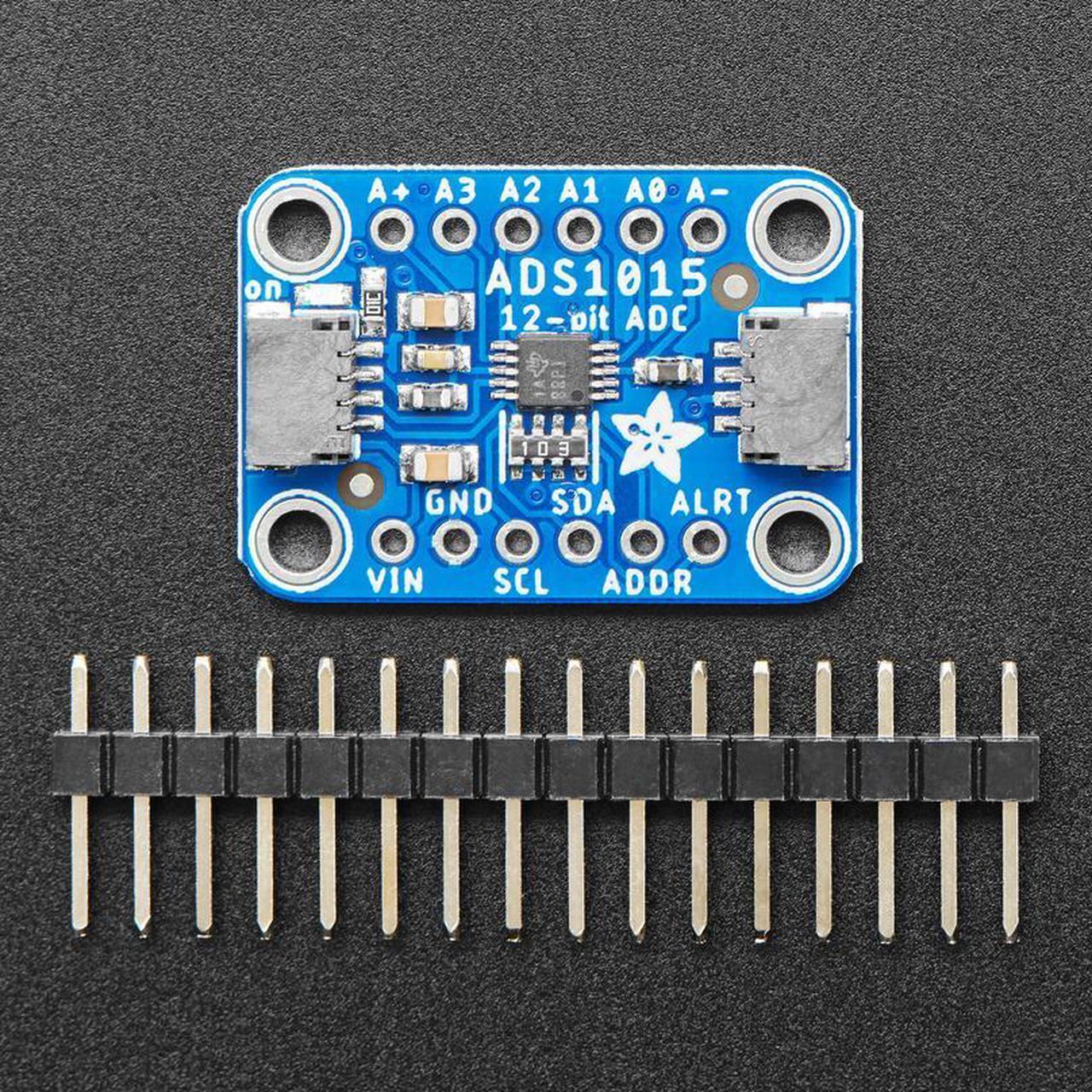 Alt view image 2 of 5 - Adafruit ADS1015 12-Bit ADC - 4 Channel with Programmable Gain Amplifier