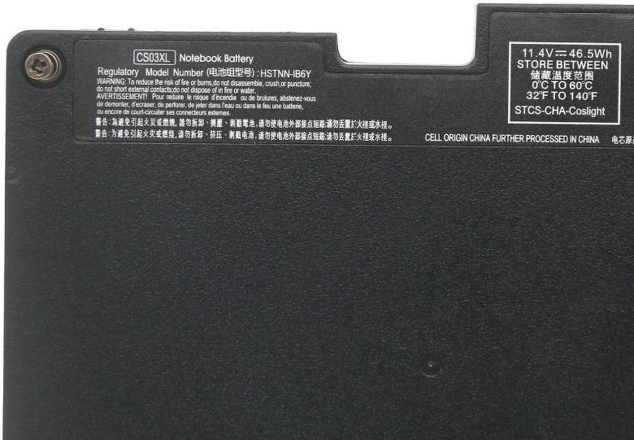 Main image of 46.5Wh CS03XL battery for HP Elitebook 745 755 840 850 G4 G3 ZBook 15u