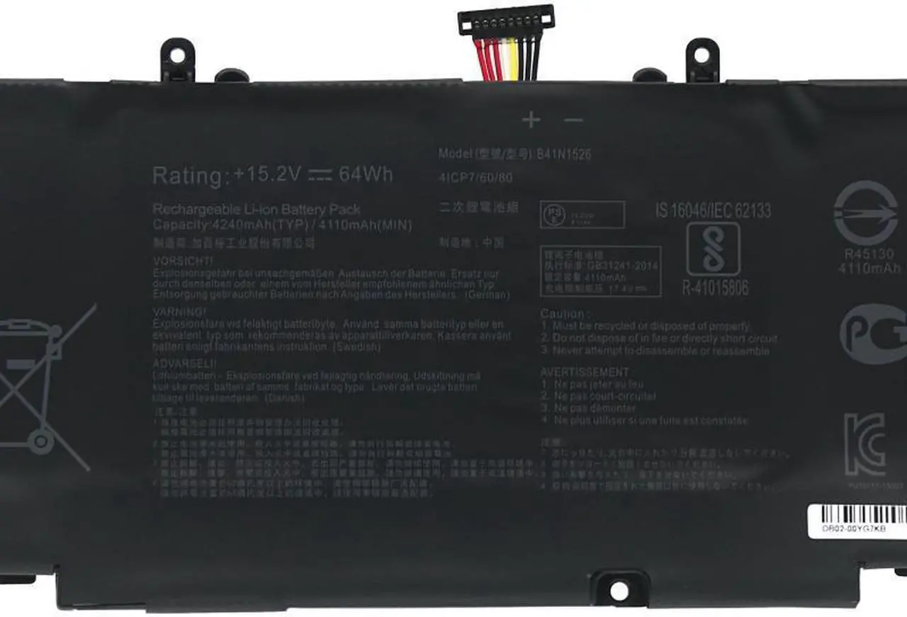 Alt view image 2 of 4 - 64Wh B41N1526 for Asus ROG Strix GL502 GL502V GL502VS DB71 GL502VM