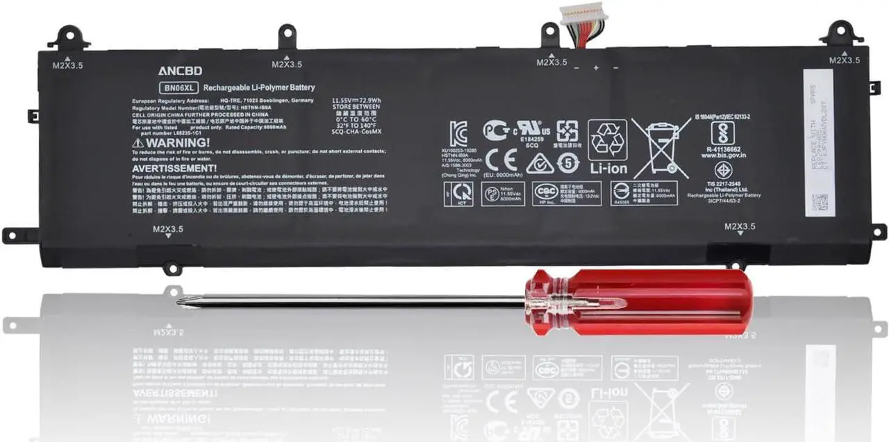 Main image of 86WH BN06XL battery for HP Spectre X360 15-eb000 15-eb1083NR 15-eb0000NS