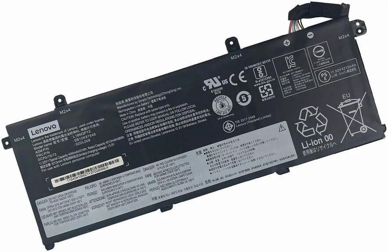 Alt view image 2 of 3 - 51WH L18M3P73 battery for Lenovo ThinkPad T490 T495 P43S T14