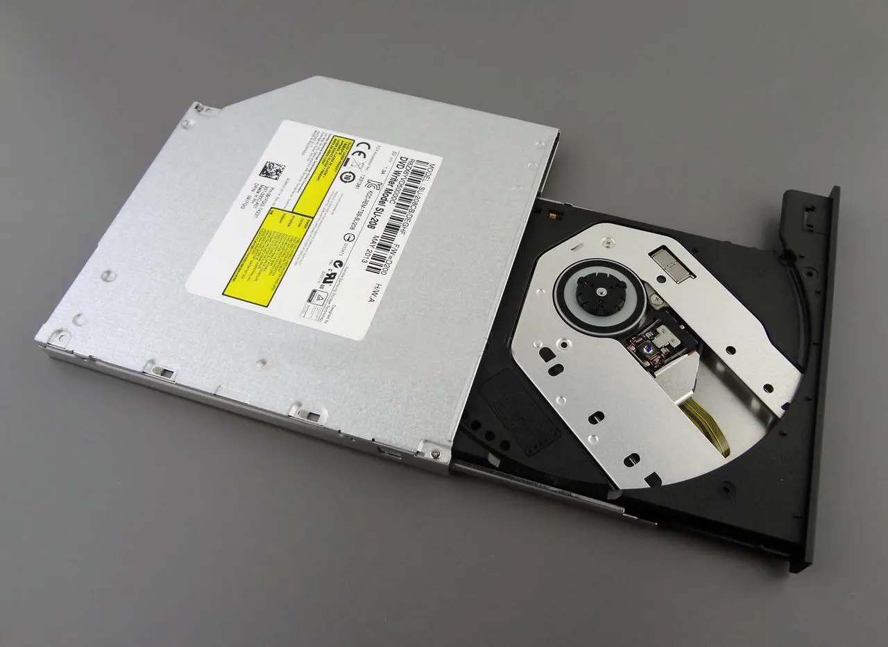 Alt view image 4 of 5 - 9.5mm Tray Load CD 8X DVDRW Burner Drive Samsung SU-208 SU-208CB