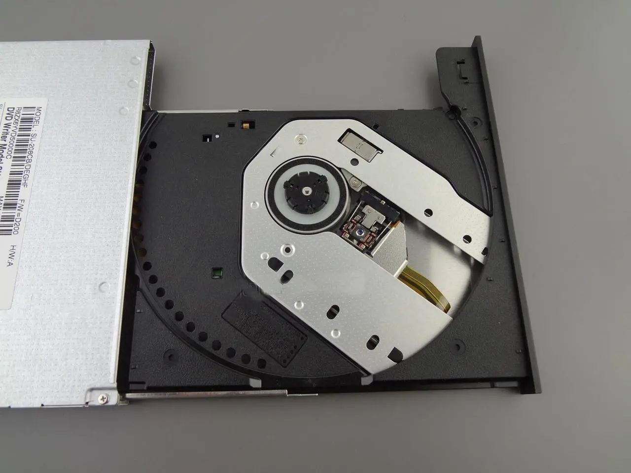 Alt view image 5 of 5 - 9.5mm Tray Load CD 8X DVDRW Burner Drive Samsung SU-208 SU-208CB