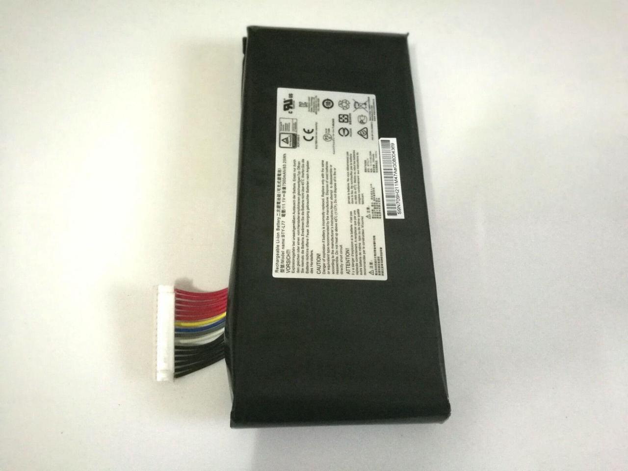 Alt view image 4 of 4 - NEW Replacement BTY-L77 Battery For MSI GT72 GT72S GT72VR MS-1781 11.1V 7500mAh