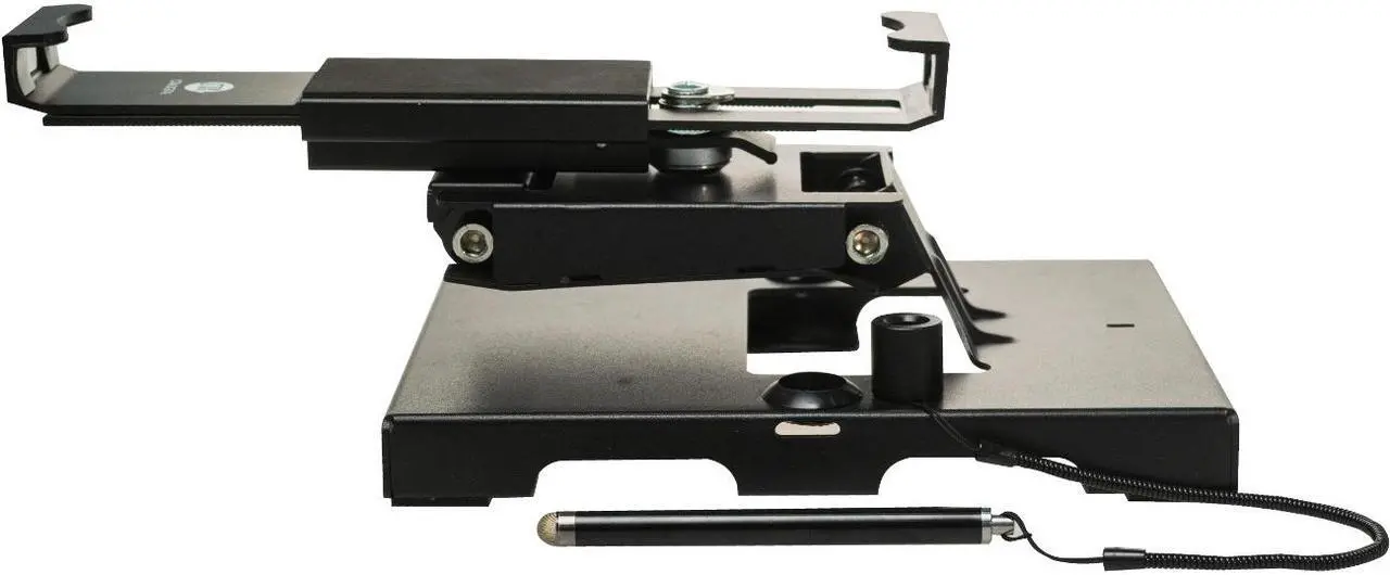 Alt view image 3 of 14 - CTA Digital Flat-Folding Tabletop Security Stand for 7-14 Inch Tablets - Up to 14" Screen Support - 10" Height x 8.3" Width x 7.3" Depth - Countertop, Wall Mountable, Tabletop - Me
