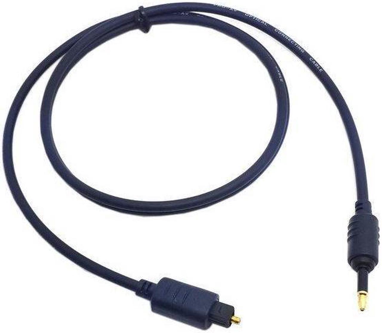 100cm For Toshiba Digital Optical Audio Toslink to 3.5mm Mini Toslink Cable Gold connector RC-047