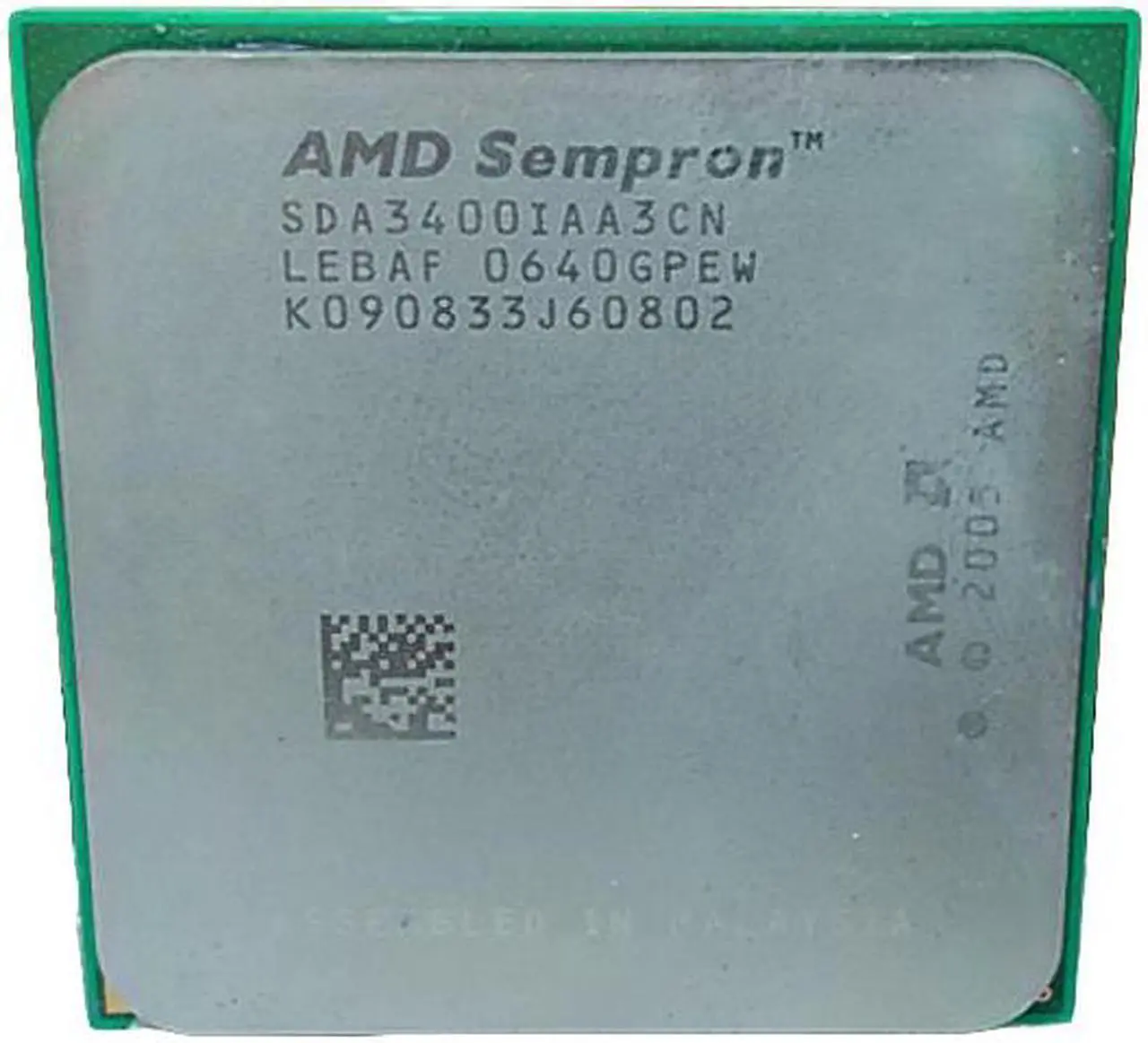 Main image of AMD Sempron 64 3400+ - Sempron 64 Manila Single-Core 1.8 GHz Socket AM2 Processor - SDA3400IAA3CN - OEM