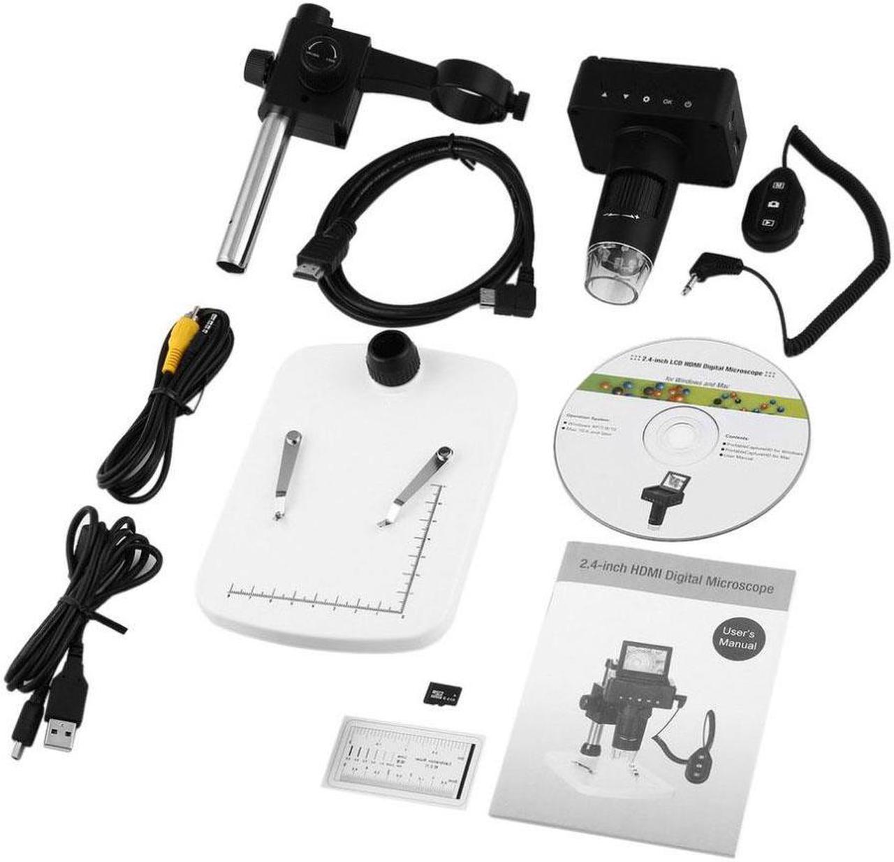 Alt view image 5 of 6 - UM025 2.4 Inch LCD 10-220X Digital Microscope HD/TV/USB Output 3MP For Teachers 2.4 Inch Digital Microscope