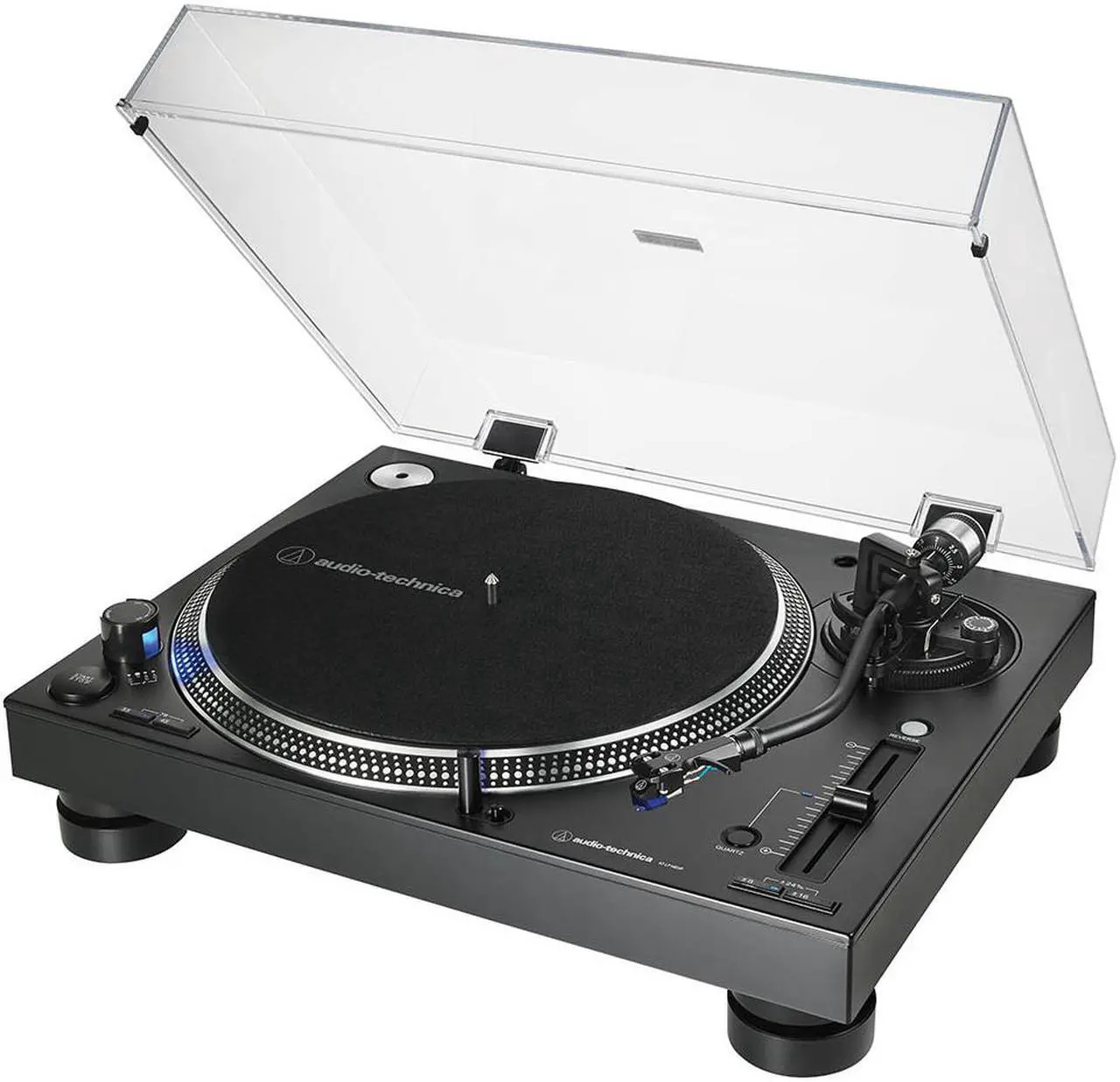 Alt view image 6 of 20 - AUDIO TECHNICA AT-LP140XP-BK DIRECT-DRIVE PRO DJ TURNTABLE