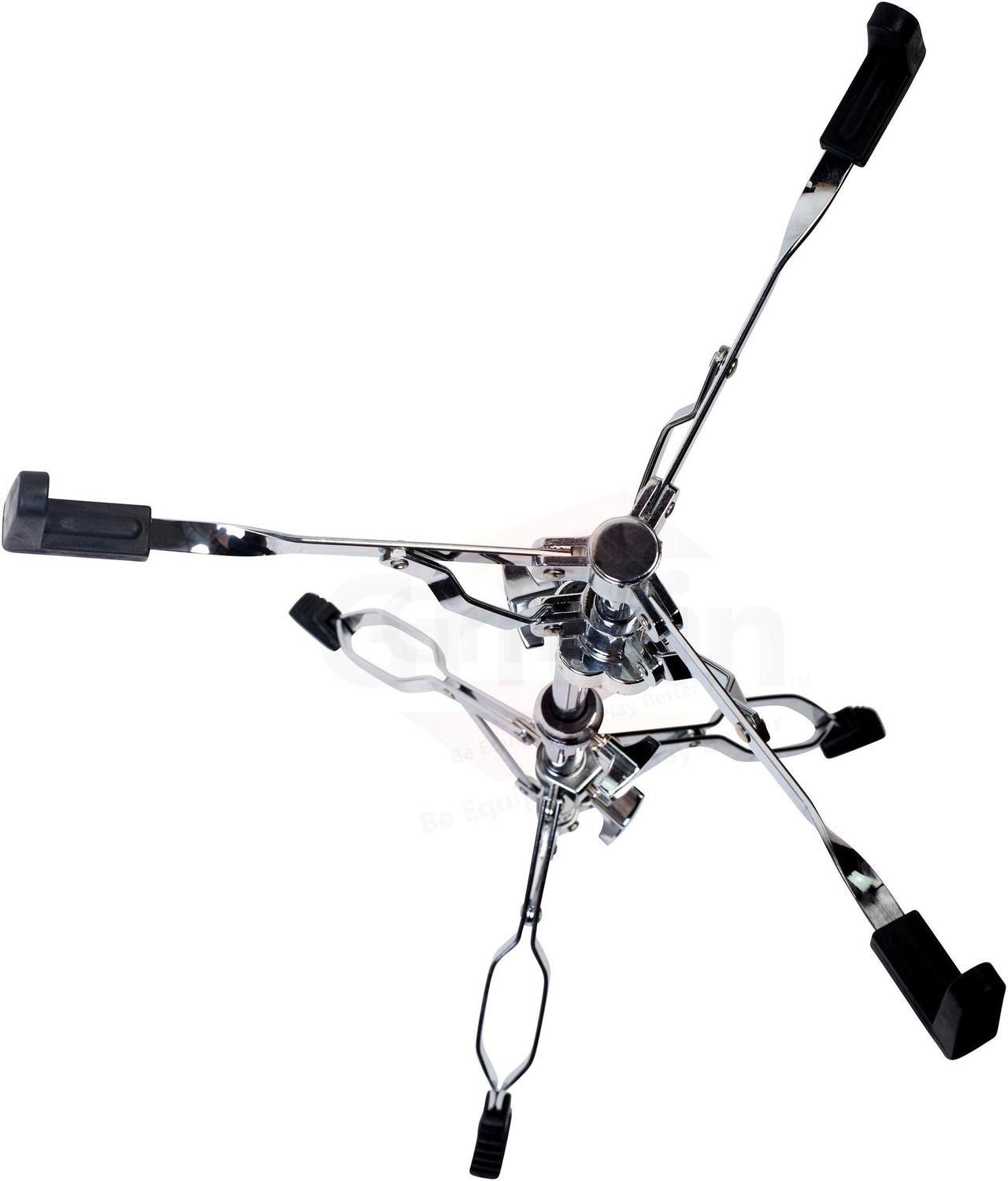 Alt view image 7 of 7 - Snare Drum Stand by GRIFFIN | Deluxe Percussion Hardware Base Kit | Double Braced, Light Weight Mount for Standard Snares, Tom Drums & Practice Pad | Slip-Proof Gear Tilter & Clamp Style Basket Holder