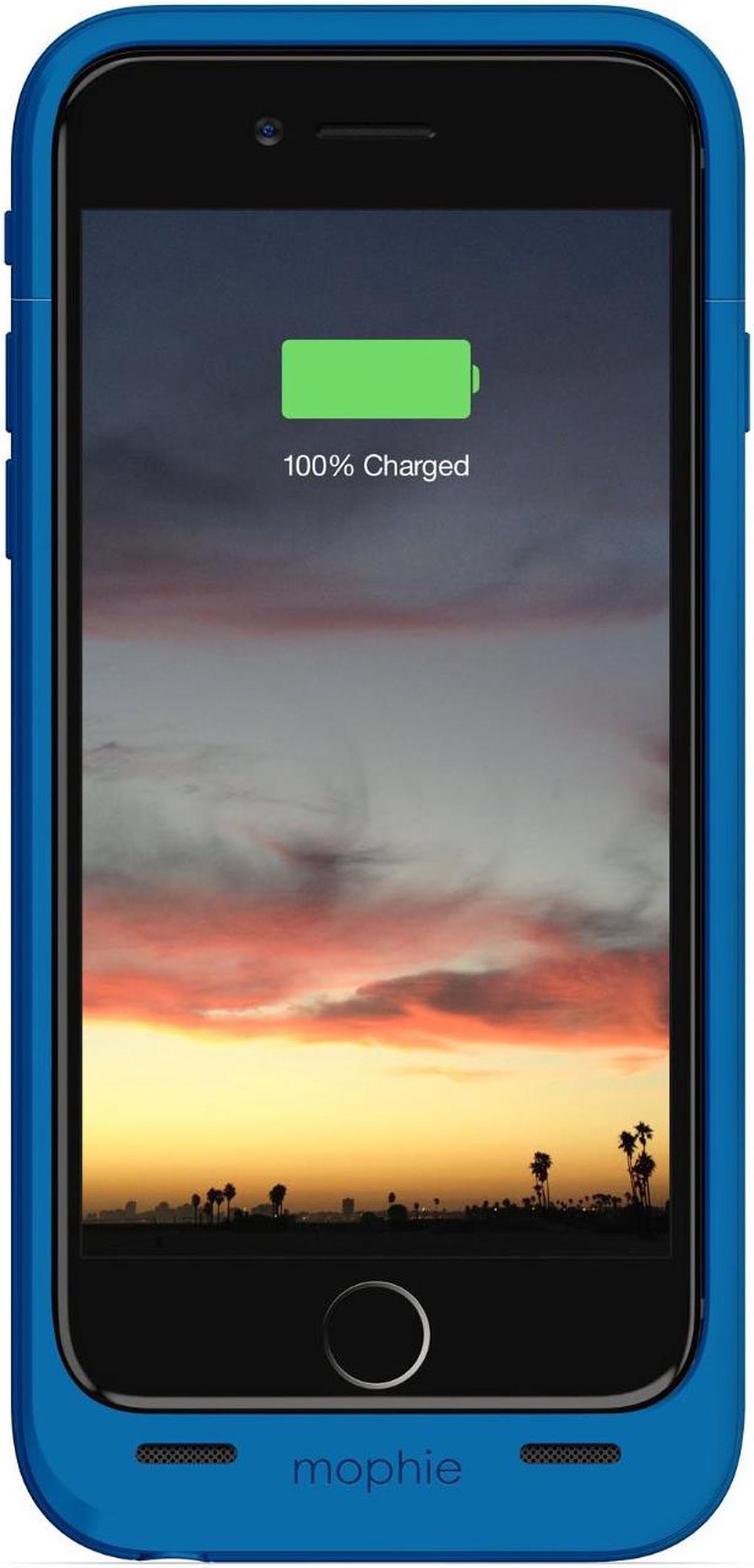 Alt view image 3 of 10 - mophie juice pack Air for iPhone 6/6s (2,750mAh)- Blue