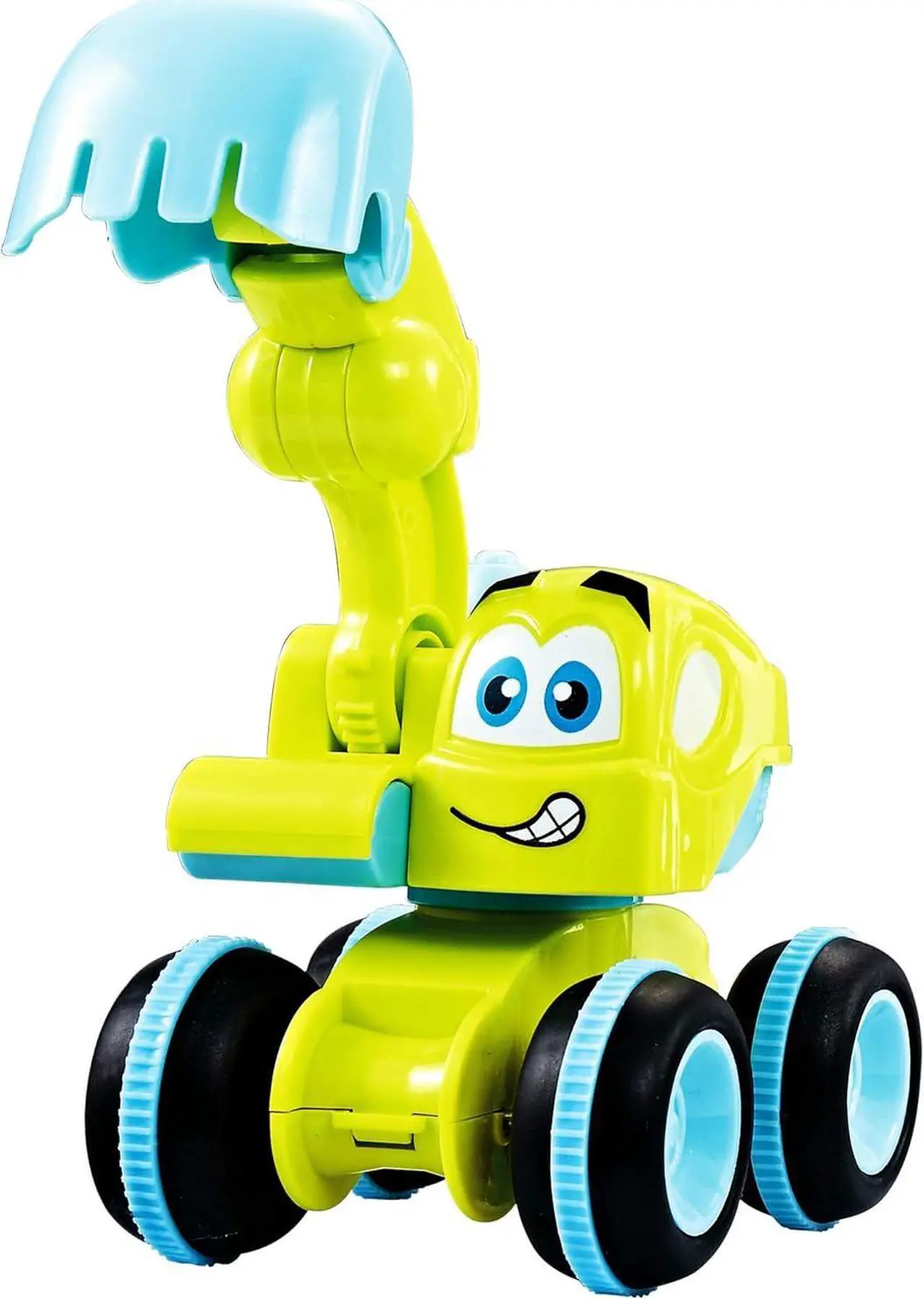 Alt view image 2 of 7 - Toys for a 2 Year Old Boy - 4 Friction Powered Trucks for 3+ Year Old Boys, Push & Go Cars Cartoon Construction Vehicle Set - Best Toddler Boys Toys & Toy Trucks, Play Pull Back Car, Idea