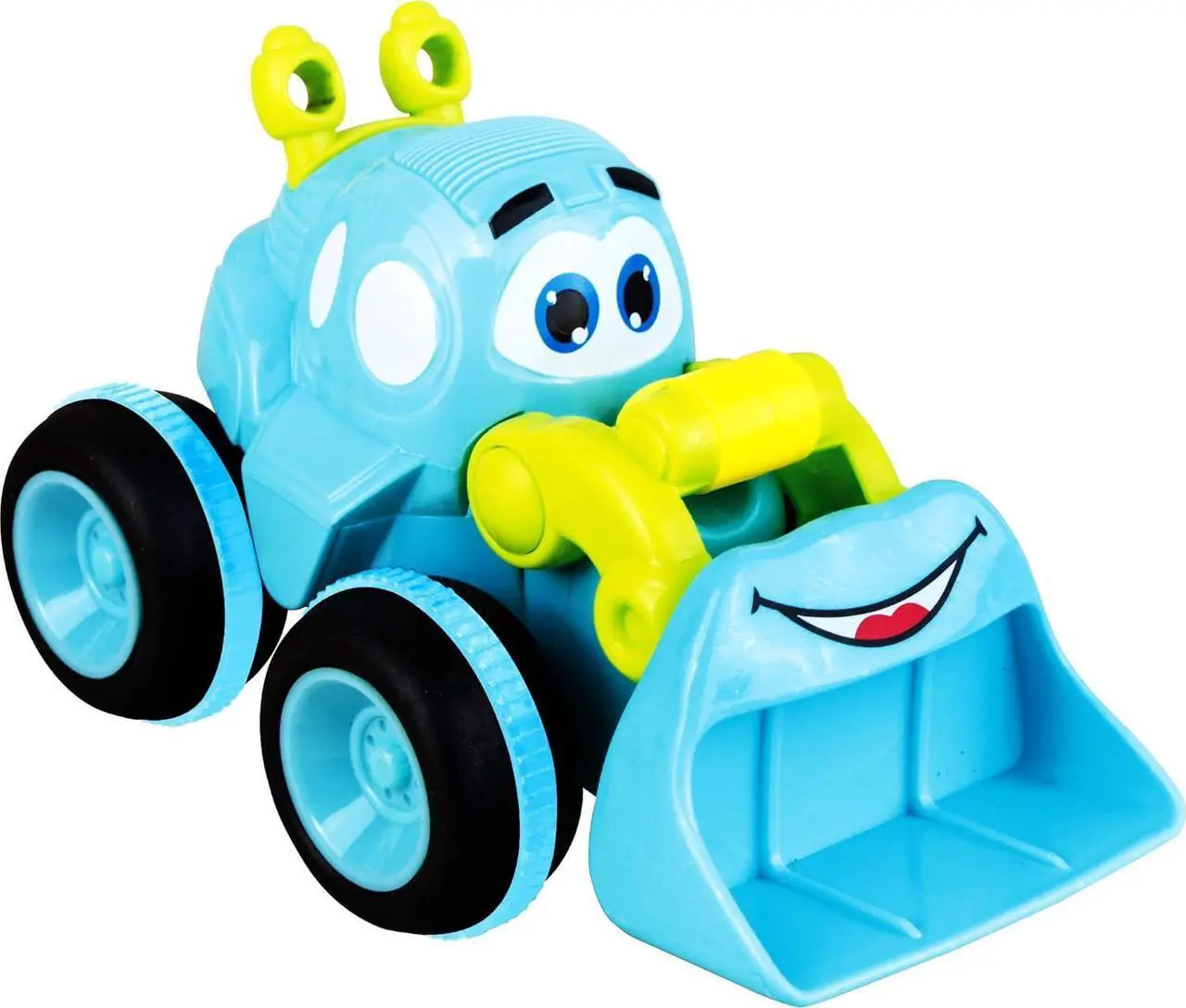 Alt view image 3 of 7 - Toys for a 2 Year Old Boy - 4 Friction Powered Trucks for 3+ Year Old Boys, Push & Go Cars Cartoon Construction Vehicle Set - Best Toddler Boys Toys & Toy Trucks, Play Pull Back Car, Idea