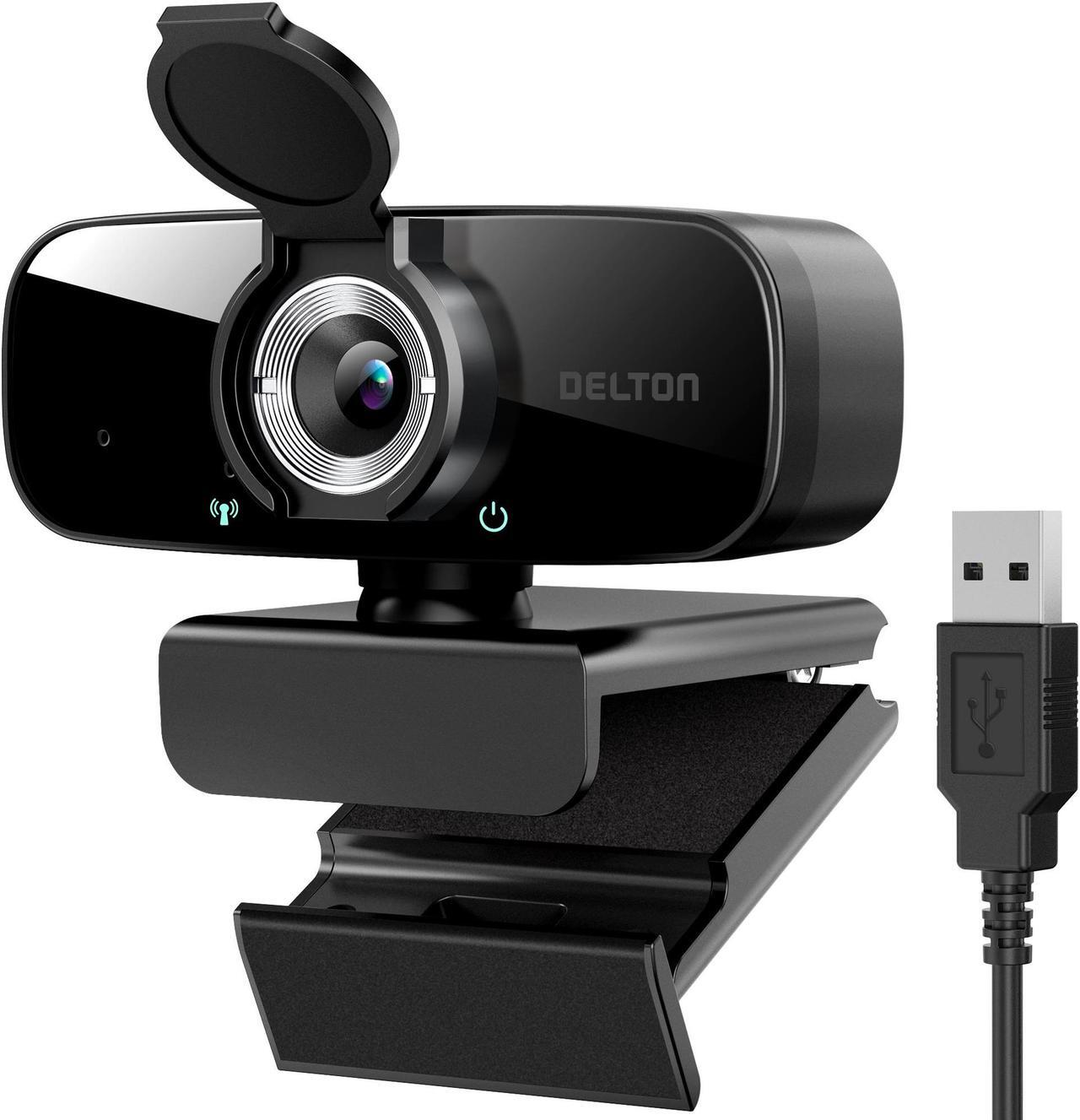 Alt view image 3 of 7 - Delton C24 HiDef 1080P Portable Computer Webcam, 2MP, 30 fps, HD Camera, Compatible with PC, Laptop, Desktop, and Games with USB Port for Remote Work, Video Conference and Teleconference