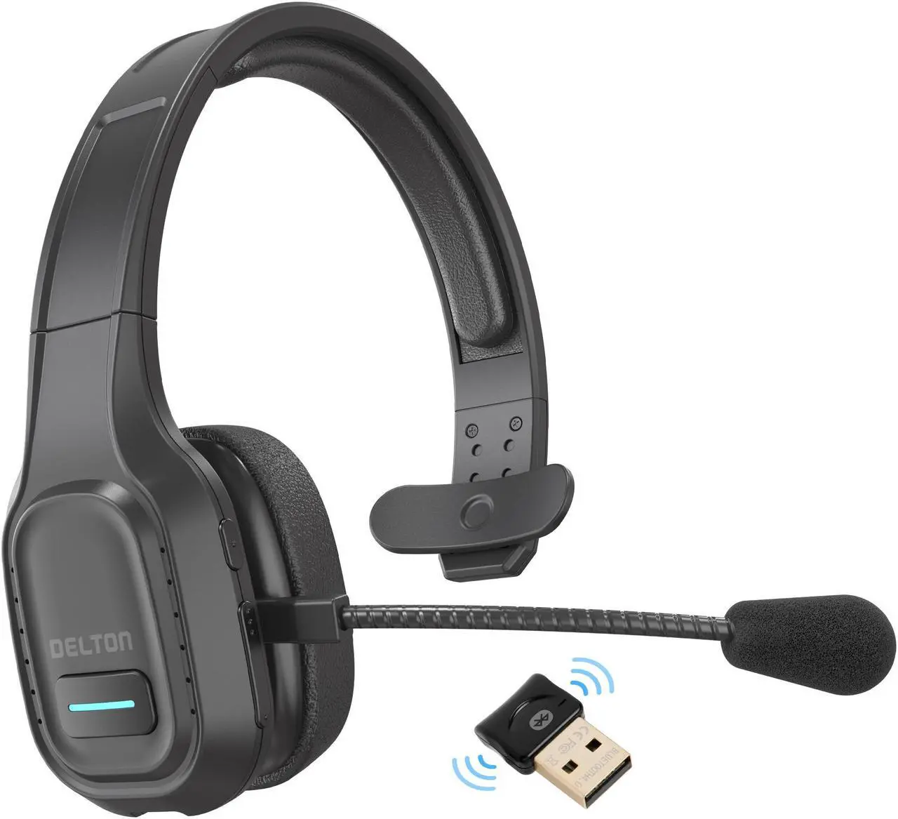Main image of Delton 20X Wireless Computer Headset Noise Isolating, Mute, Headphones for Work 35H All Day Battery, for PC Computer, Laptop, Office meetings, Work from Home, Compatible with Zoom, Meet, MS Teams