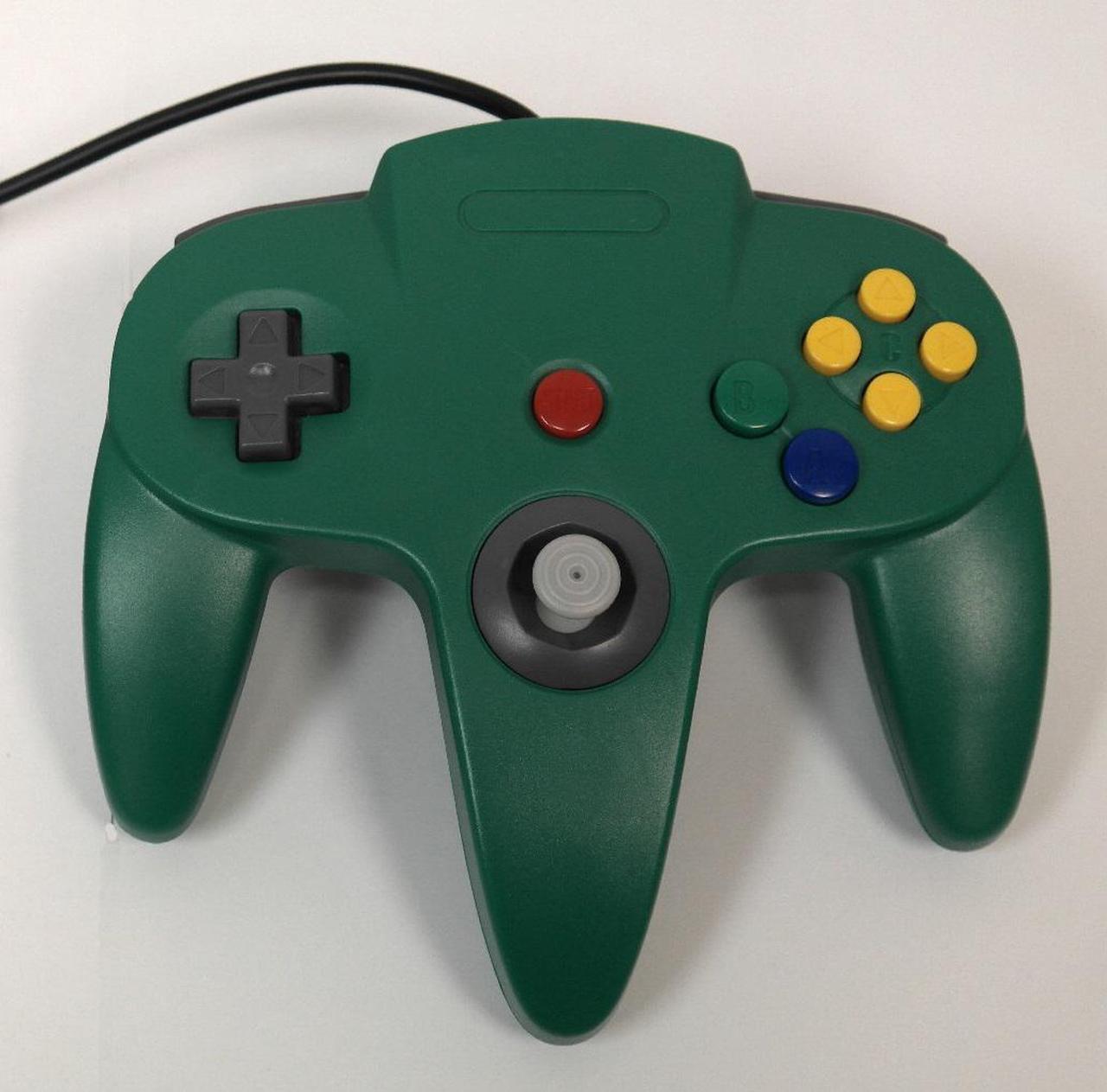 Green Replacement Controller for Nintendo N64 by Mars Devices