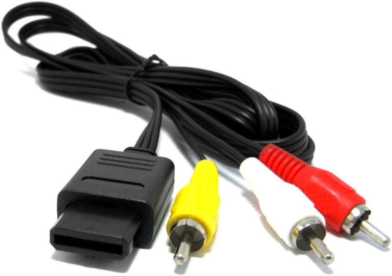 AV RCA Cable for Nintendo Super Nintendo SNES GameCube N64 Nintendo 64 by Mars Devices