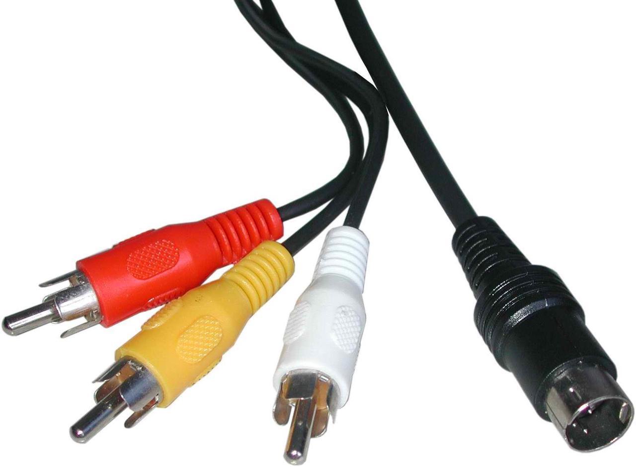 RCA AV Cable for Sega Saturn by Mars Devices