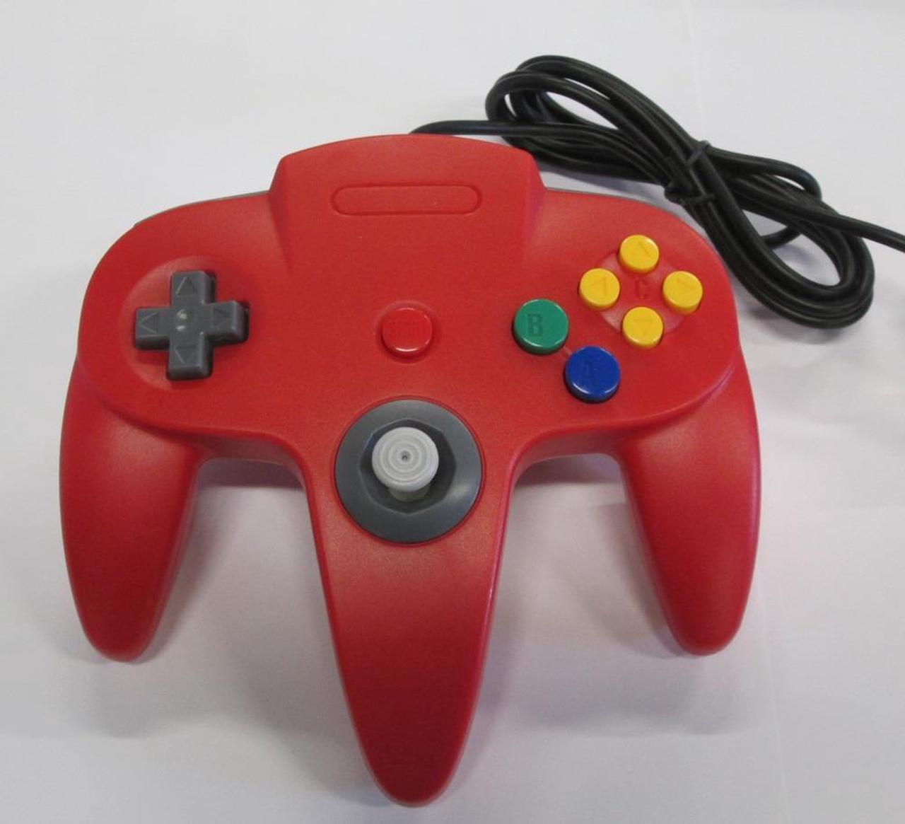 Red Replacement Controller for Nintendo N64 by Mars Devices