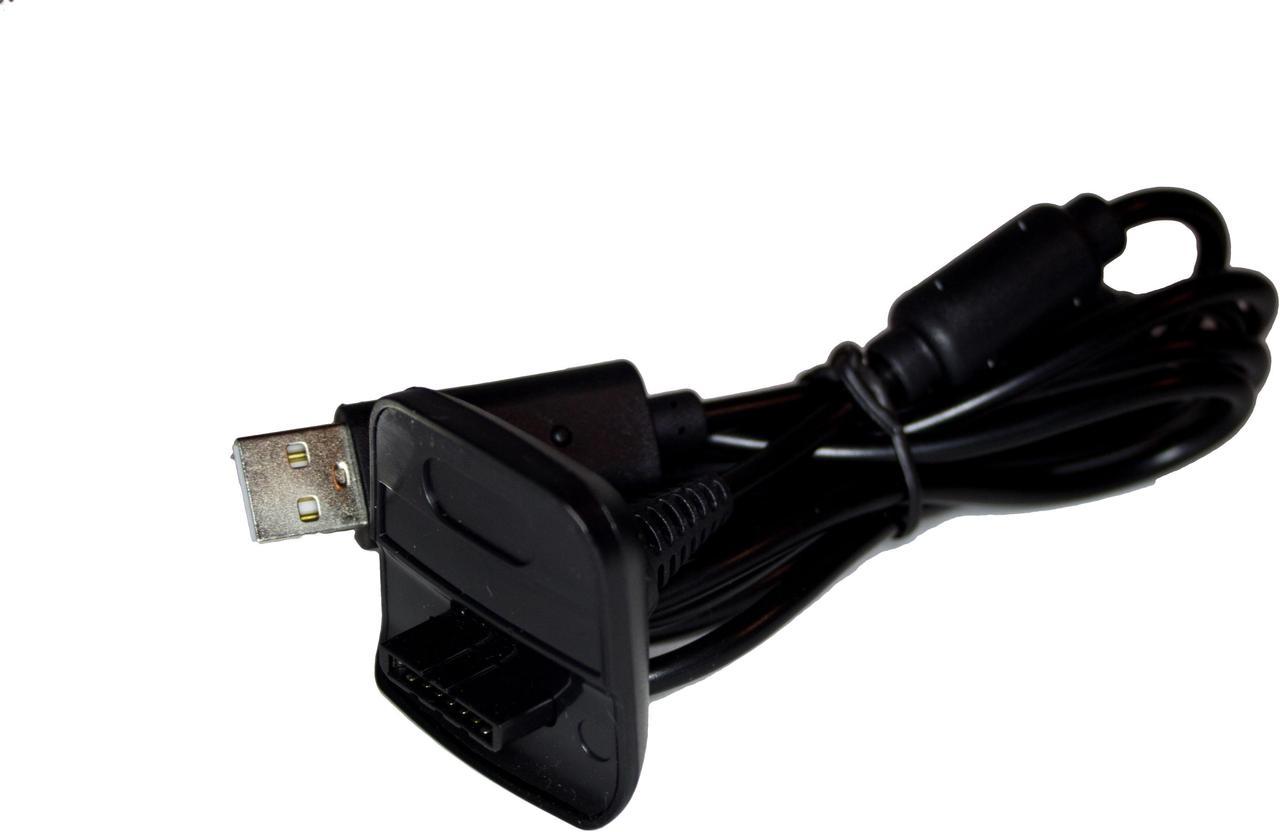 XBox 360 Controller Play and Charge Cable Replacement - Black - by Mars Devices