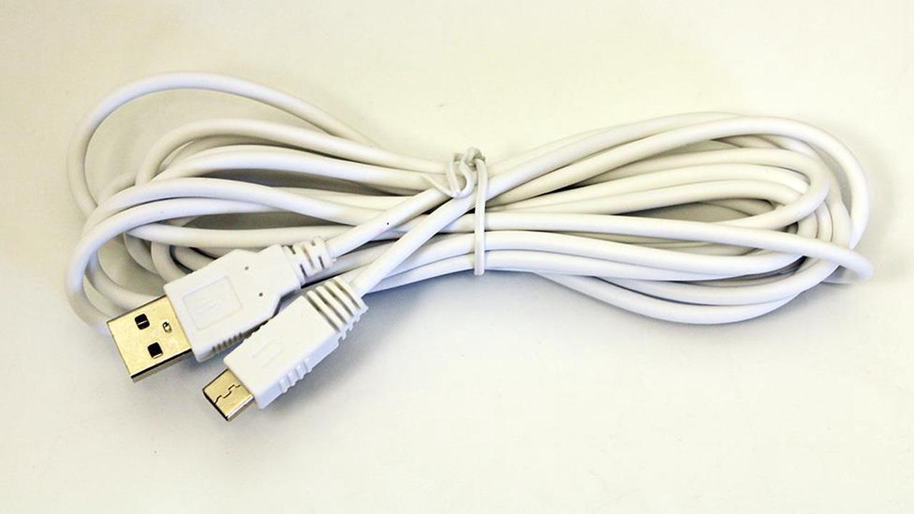 USB Charging Cord for Wii U Gamepad Controller by Mars Devices