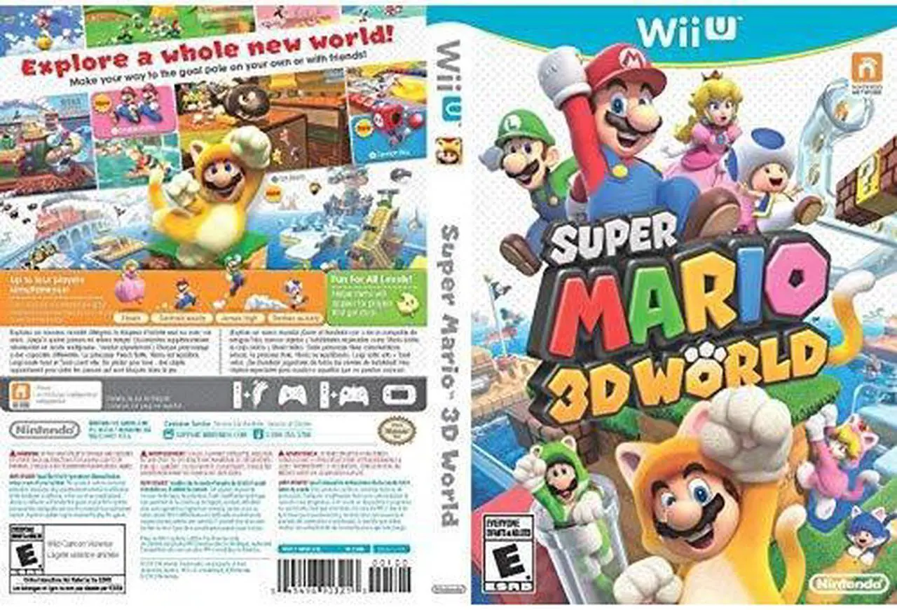 Alt view image 4 of 4 - Wii U Deluxe Set 8GB White With Super Mario 3D World And Nintendo Land