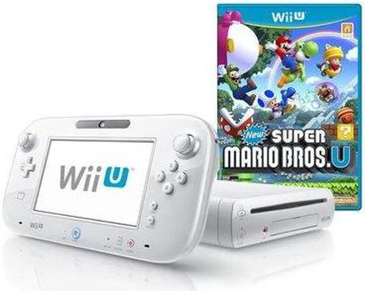Main image of Wii U 8GB Basic Set Console New Super Mario Bros U White Nintendo Wii U