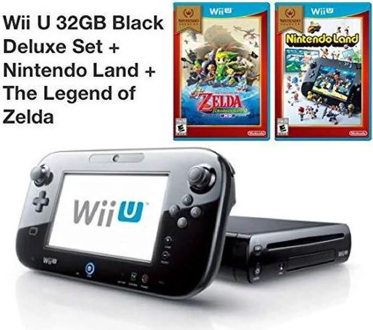 Main image of Wii U 32GB Deluxe Console With Gamepad Nintendo Land The Legend Of Zelda: The Wind Waker