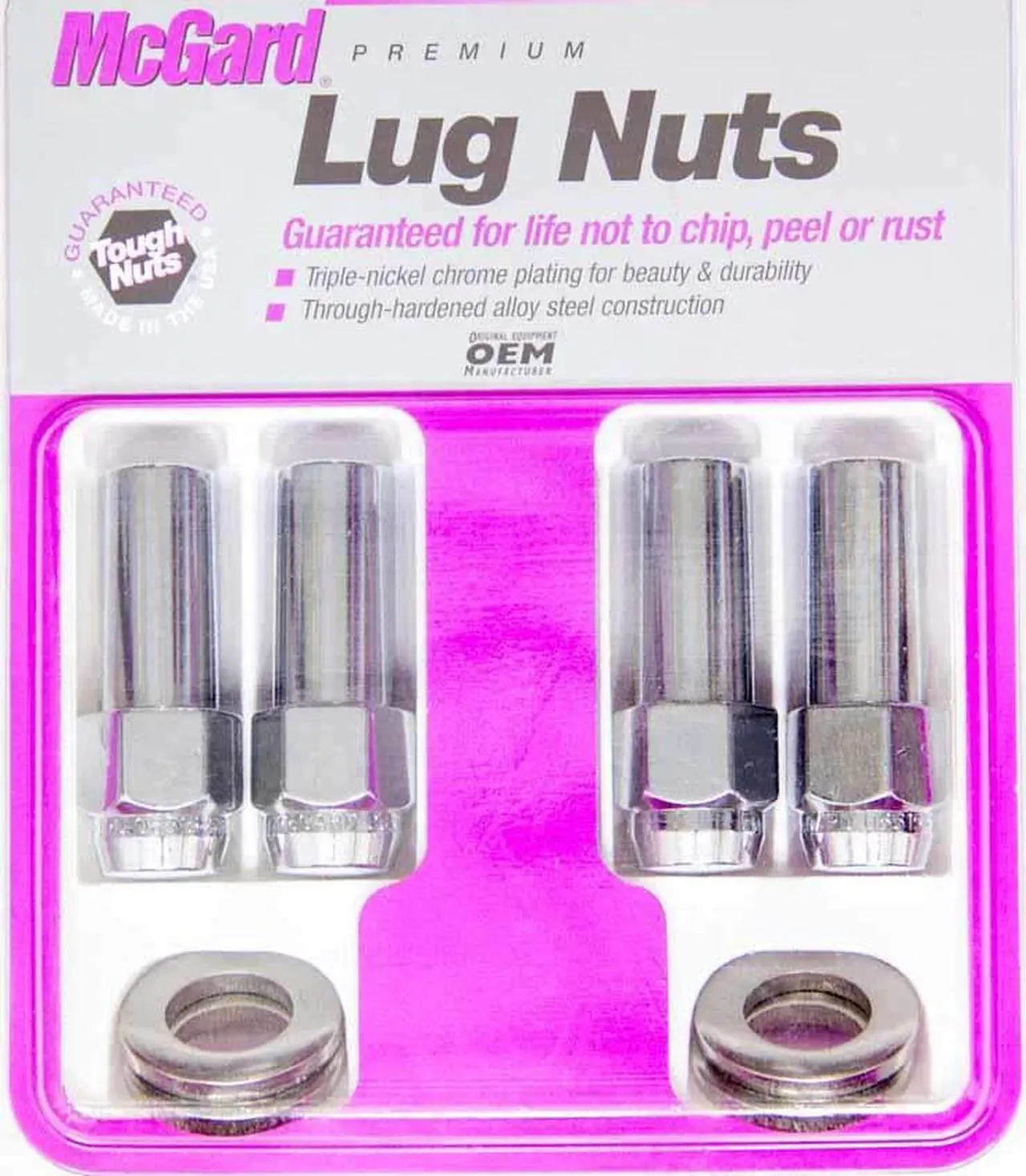 Alt view image 4 of 11 - McGard 63016 Chrome Extra Long 1.365" Shank Style Lug Nut Set (M12 x 1.5)