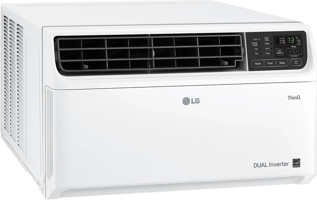 Main image of LG LW1022IVSM Smart Window Air Conditioner with 10000 Cooling BTU, 450 sq. ft. Cooling Area, 215 CFM, 4 Cooling Speed, Remote Controller, 115 Volts, SmartThinQ Works with Google Assistant/Amazon Alexa